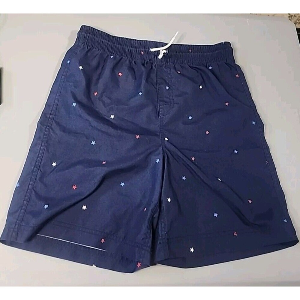 Old Navy Boys Size XXL  (18) Swim Trunks Blue Stars